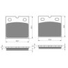 2 Kit plaquettes frein Bmw K 75 RT  Avant et Arrière 081-072 - EBC FA702 et FA701 - Raven 103-019