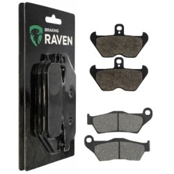 2 Kit plaquettes frein Bmw R 1200 C Independent  Avant et Arrière 292-117 - EBC FA702 et FA701 - Raven 103-020