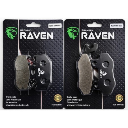 2 Kit plaquettes frein Yamaha WR 250  Avant et Arrière 002-001 - EBC FA135 et FA152 - Raven 103-022