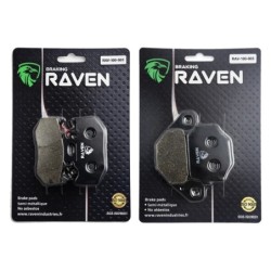 2 Kit plaquettes frein Kawasaki KDX 200  Avant et Arrière 001-005 - EBC FA702 et FA701 - Raven 103-023