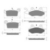 2 Kit plaquettes frein Kawasaki KLX 250  Av G, Av D et Ar 003-002 - EBC FA702 et FA701 - Raven 103-026