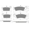 2 Kit plaquettes frein Gas-Gas MX 250  Avant et Arrière 003-041 - EBC FA702 et FA701 - Raven 103-027