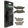 2 Kit plaquettes frein Honda XRE 300 Sans ABS Avant et Arrière 041-003 - EBC FA185 et FA131 - Raven 103-027