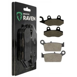 2 Kit plaquettes frein Kawasaki KLX 250  Avant et Arrière 003-334 - EBC FA702 et FA701 - Raven 103-028