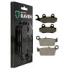 2 Kit plaquettes frein Kawasaki KLX 250  Av G, Av D et Ar 003-334 - EBC FA702 et FA701 - Raven 103-028