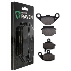 2 Kit plaquettes frein Kawasaki KLR 500  Av G, Av D et Ar 005-035 - EBC FA702 et FA701 - Raven 103-030