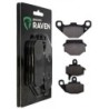 2 Kit plaquettes frein Kawasaki KX 125  Av G, Av D et Ar 005-035 - EBC FA702 et FA701 - Raven 103-030