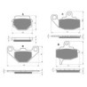 2 Kit plaquettes frein Kawasaki KX 125  Av G, Av D et Ar 005-035 - EBC FA702 et FA701 - Raven 103-030