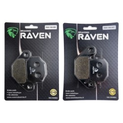 2 Kit plaquettes frein Kawasaki KMX 200  Avant et Arrière 005-047 - EBC FA702 et FA701 - Raven 103-031