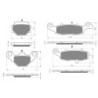 2 Kit plaquettes frein Kawasaki KLR 650 Series C  Avant et Arrière 005-104 - EBC FA702 et FA701 - Raven 103-032
