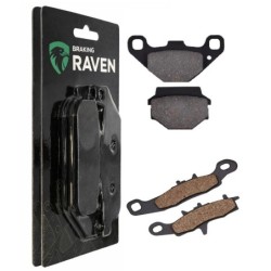 2 Kit plaquettes frein Kawasaki Super Sherpa 250  Avant et Arrière 005-108 - EBC FA702 et FA701 - Raven 103-033