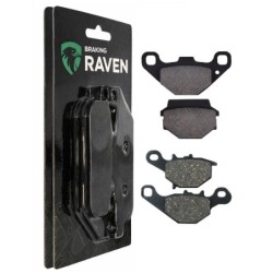 2 Kit plaquettes frein Kawasaki KMX 125  Avant et Arrière 005-109 - EBC FA702 et FA701 - Raven 103-034