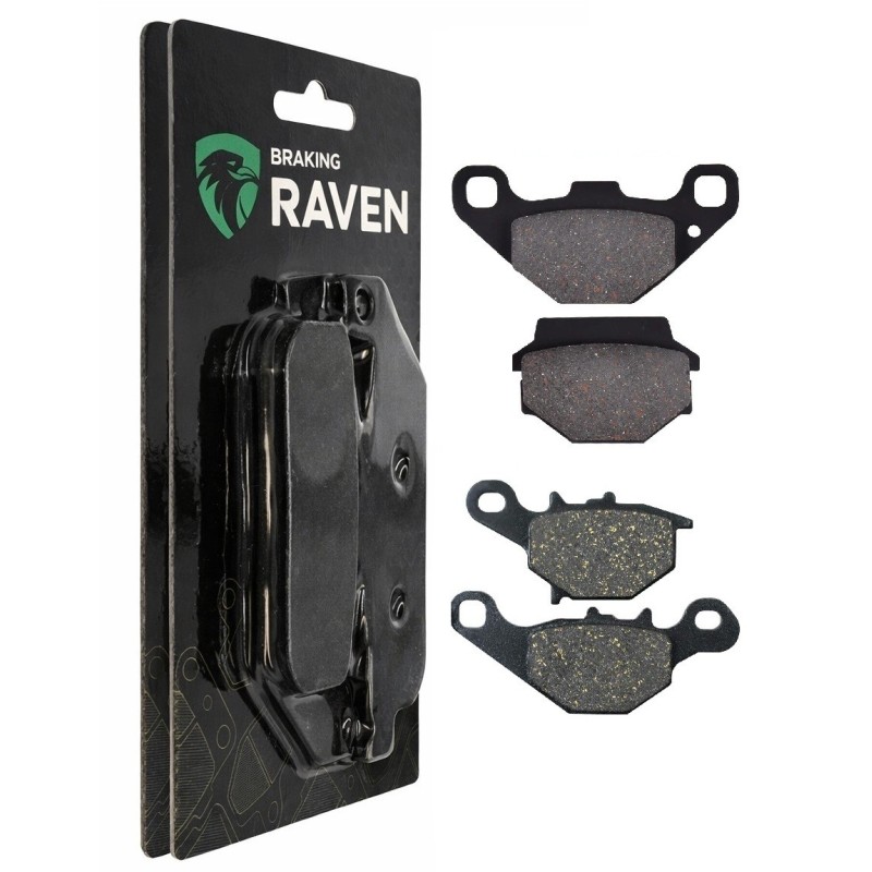 2 Kit plaquettes frein Kawasaki KMX 125  Avant et Arrière 005-109 - EBC FA702 et FA701 - Raven 103-034
