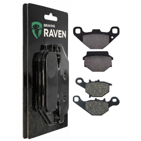 2 Kit plaquettes frein Kawasaki KMX 125  Avant et Arrière 005-109 - EBC FA702 et FA701 - Raven 103-034