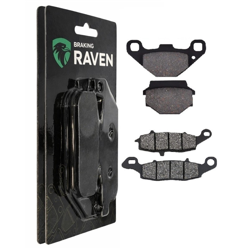 2 Kit plaquettes frein Kawasaki ZR 250 Balius  Avant et Arrière 005-124 - EBC FA702 et FA701 - Raven 103-035