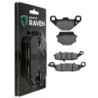 2 Kit plaquettes frein Kawasaki ZR 250 Balius  Avant et Arrière 005-124 - EBC FA702 et FA701 - Raven 103-035
