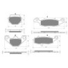 2 Kit plaquettes frein Kawasaki ZR 250 Balius  Avant et Arrière 005-124 - EBC FA702 et FA701 - Raven 103-035