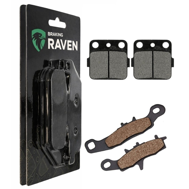 2 Kit plaquettes frein Kawasaki KX 85 Petite roue  Avant et Arrière 007-108 - EBC FA702 et FA701 - Raven 103-038