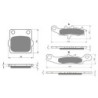 2 Kit plaquettes frein Kawasaki KX 85 Petite roue  Avant et Arrière 007-108 - EBC FA702 et FA701 - Raven 103-038