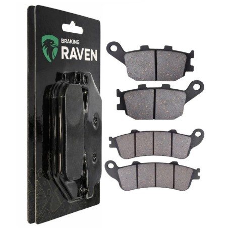 2 Kit plaquettes frein Kawasaki Vulcan 650 Café S  Av G, Av D et Ar 021-135 - EBC FA702 et FA701 - Raven 103-040