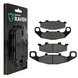 2 Kit plaquettes frein Kawasaki Ninja 250R  Av G, Av D et Ar 044-013 - EBC FA702 et FA701 - Raven 103-041