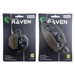2 Kit plaquettes frein Kawasaki ZR 250 Balius  Avant et Arrière 084-013 - EBC FA702 et FA701 - Raven 103-042