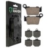 2 Kit plaquettes frein Husaberg FS 570 Supermoto Avant et Arrière 238-191 - EBC FA702 et FA701 - Raven 103-043