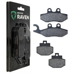 2 Kit plaquettes frein Vespa Granturismo 200 L GT Avant et Arrière 122-186 - EBC FA194 et FA321 - Raven 103-044