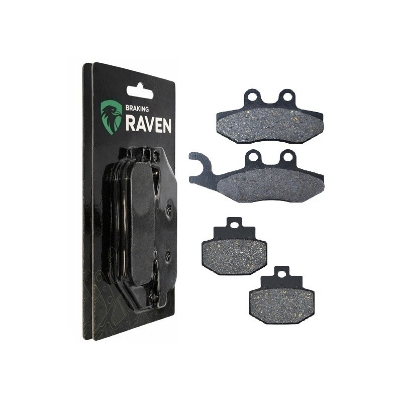 2 Kit plaquettes frein Vespa Granturismo 200 L GT Avant et Arrière 122-186 - EBC FA194 et FA321 - Raven 103-044