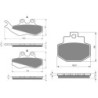 2 Kit plaquettes frein Vespa Granturismo 200 L GT Avant et Arrière 122-186 - EBC FA194 et FA321 - Raven 103-044
