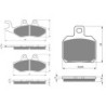 2 Kit plaquettes frein Kawasaki KX 65  Av G, Av D et Ar 144-167 - EBC FA702 et FA701 - Raven 103-045