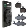 2 Kit plaquettes frein Piaggio X8 200  Avant et Arrière 293-152 - EBC FA702 et FA701 - Raven 103-045