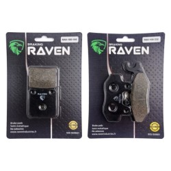 2 Kit plaquettes frein Kawasaki Meguro S1  Avant et Arrière 144-332 - EBC FA702 et FA701 - Raven 103-046