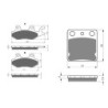 2 Kit plaquettes frein Kawasaki Meguro S1  Avant et Arrière 144-332 - EBC FA702 et FA701 - Raven 103-046