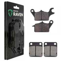 2 Kit plaquettes frein Kawasaki Z125  Avant et Arrière 144-336 - EBC FA702 et FA701 - Raven 103-047
