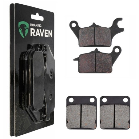 2 Kit plaquettes frein Kawasaki Z125  Av G, Av D et Ar 144-336 - EBC FA702 et FA701 - Raven 103-047