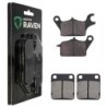 2 Kit plaquettes frein Kawasaki Z125  Av G, Av D et Ar 144-336 - EBC FA702 et FA701 - Raven 103-047