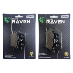 2 Kit plaquettes frein Kawasaki KX 450  Av G, Av D et Ar 187-031 - EBC FA702 et FA701 - Raven 103-048
