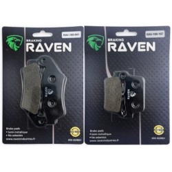 2 Kit plaquettes frein Suzuki RM-Z 250  Avant et Arrière 041-187 - EBC FA185 et FA367 - Raven 103-049