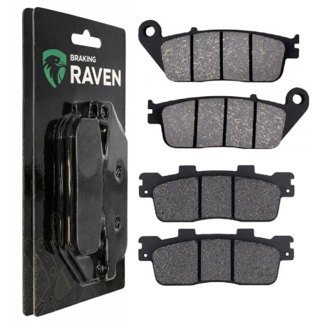 2 Kit plaquettes frein Kymco Downtown 300 i Avant et Arrière 302-022 - EBC FA702 et FA701 - Raven 103-050