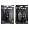 2 Kit plaquettes frein Kawasaki KLR 650 Series E  Av G, Av D et Ar 332-002 - EBC FA702 et FA701 - Raven 103-051