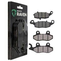 2 Kit plaquettes frein Kawasaki W800 EJ 800 Café  Av G, Av D et Ar 332-124 - EBC FA702 et FA701 - Raven 103-052