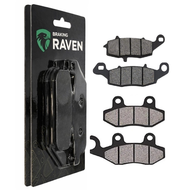 2 Kit plaquettes frein Kawasaki W800 EJ 800 Café  Av G, Av D et Ar 332-124 - EBC FA702 et FA701 - Raven 103-052