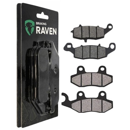 2 Kit plaquettes frein Kawasaki W800 Meguro K3  Av G, Av D et Ar 332-124 - EBC FA702 et FA701 - Raven 103-052