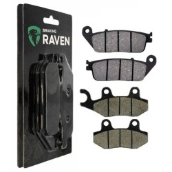 2 Kit plaquettes frein Triumph Street Cup 900  Avant et Arrière 022-247 - EBC FA702 et FA701 - Raven 103-053