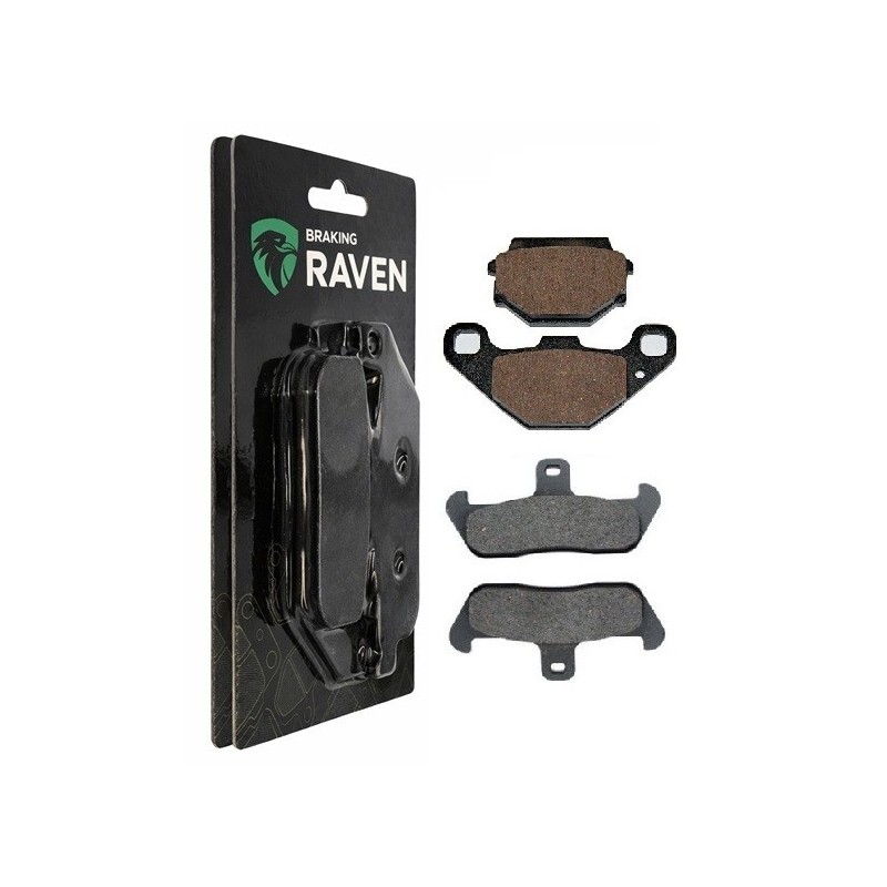 2 Kit plaquettes frein Kram-it ER 125  Avant et Arrière 006-094 - EBC FA134 et FA173 - Raven 103-054
