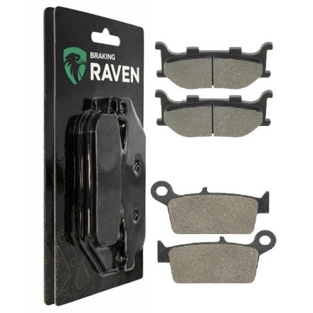2 Kit plaquettes frein Husqvarna WXE 125  Avant et Arrière 003-099 - EBC FA702 et FA701 - Raven 103-057