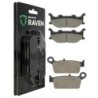 2 Kit plaquettes frein Husqvarna WXE 125  Avant et Arrière 003-099 - EBC FA702 et FA701 - Raven 103-057