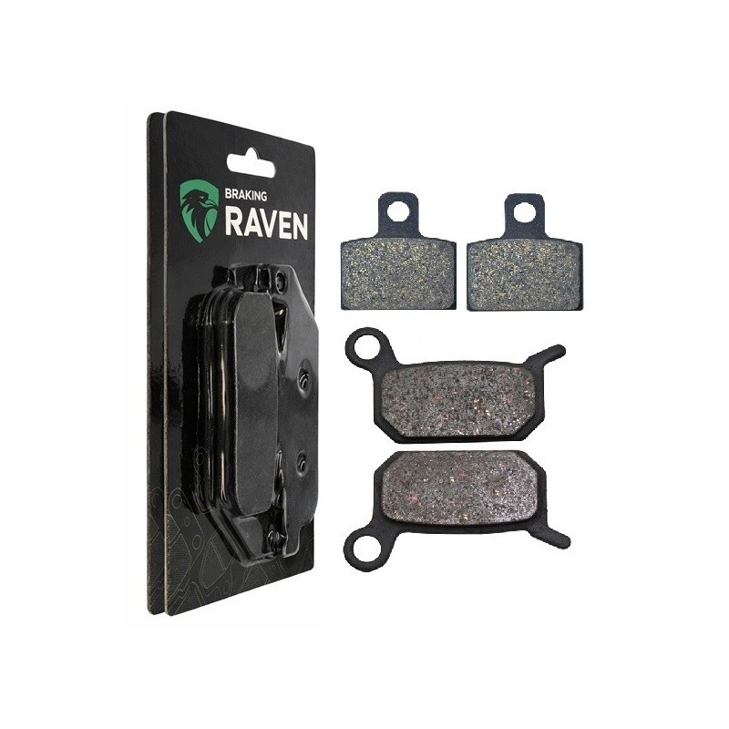2 Kit plaquettes frein Husqvarna CR 50  Avant et Arrière 190-173 - EBC FA702 et FA701 - Raven 103-058