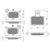2 Kit plaquettes frein Husqvarna CR 50  Avant et Arrière 190-173 - EBC FA702 et FA701 - Raven 103-058